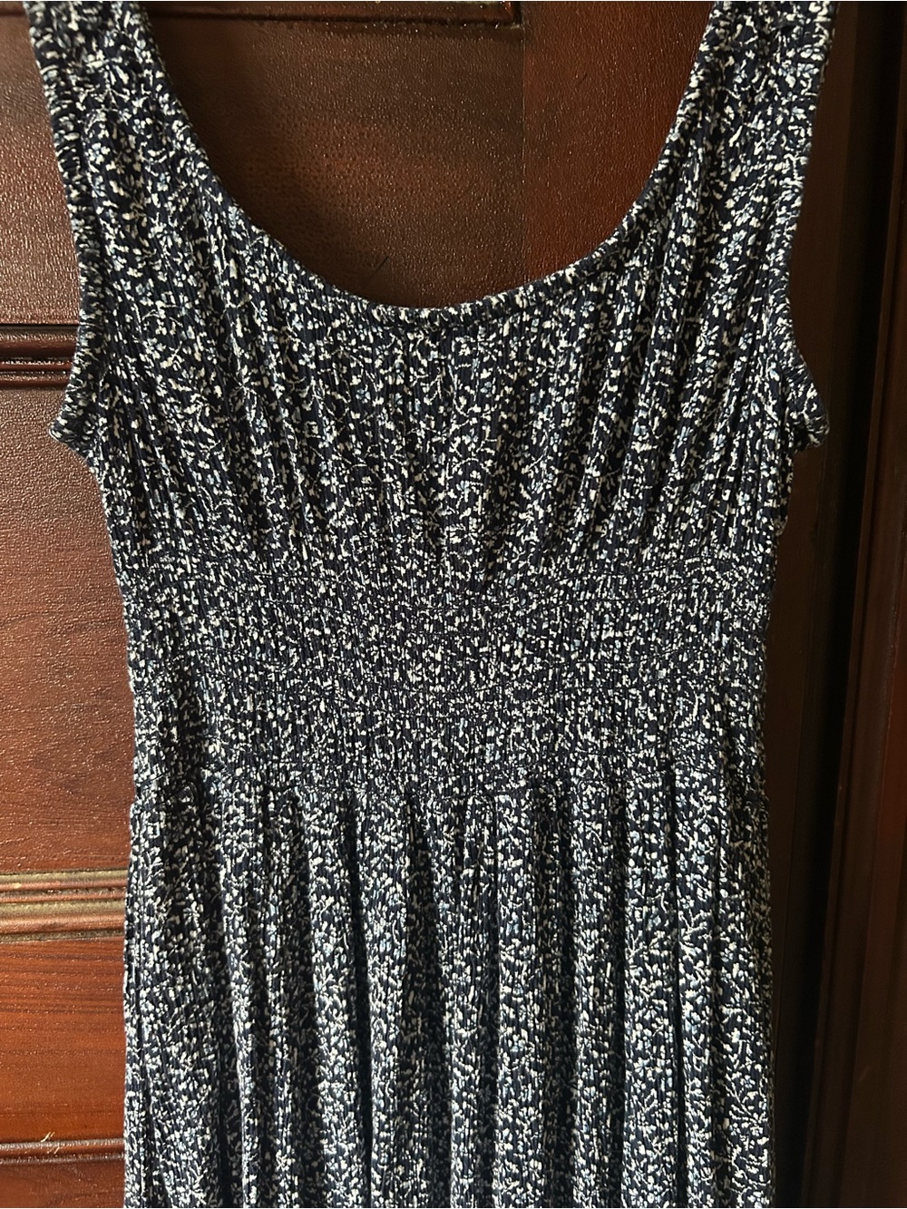 Faherty Sunseeker Midi Dress in Navy Riverton Ditsy Floral Small Beachy Boho EUC - Picture 5 of 7